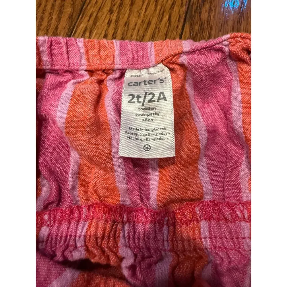 Toddler Girls 2T Summer Lot Carter’s OshKosh Spotted Zebra Dress Tunic Leggings